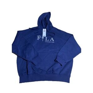 Fila Country Club Hoodie RU431114-400 Men's‎ M Navy Pullover Sweatshirt NWT